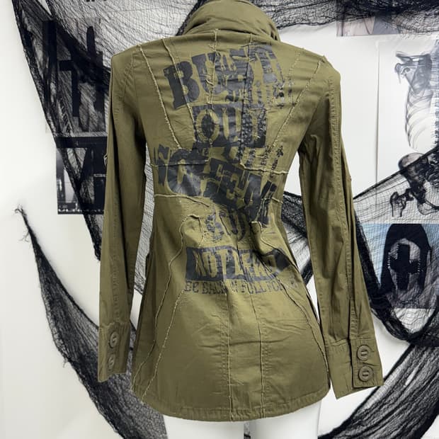 Ghost of harlem two way zipper jacket