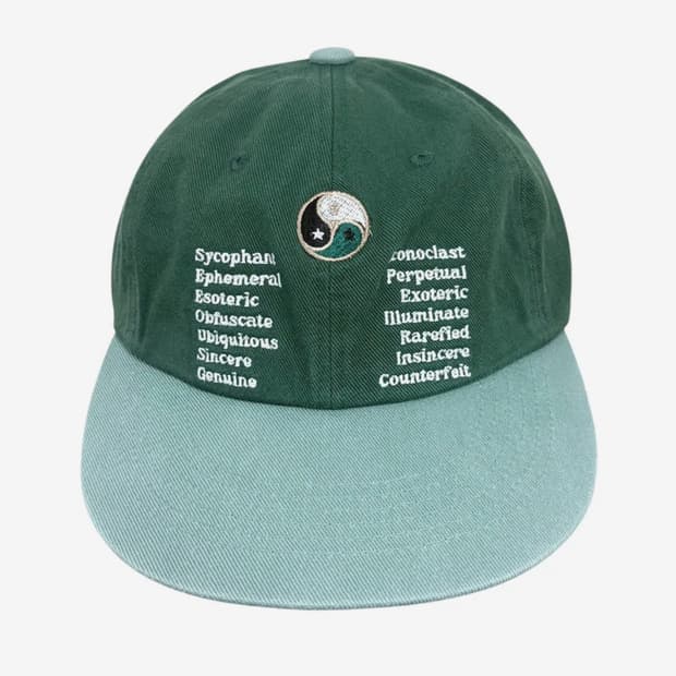 패슬 TT yin yang washed cap green 캡 일자챙