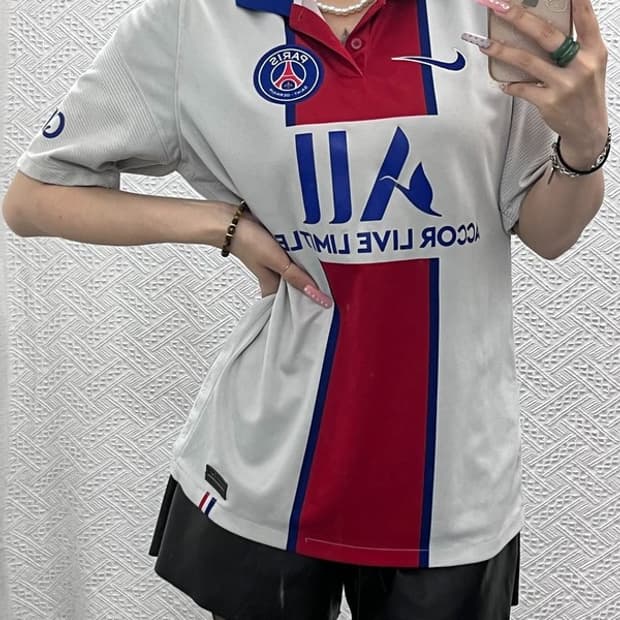 나이키 파리생제르망 어웨이 어센틱 져지 반팔 카라티 M C13348