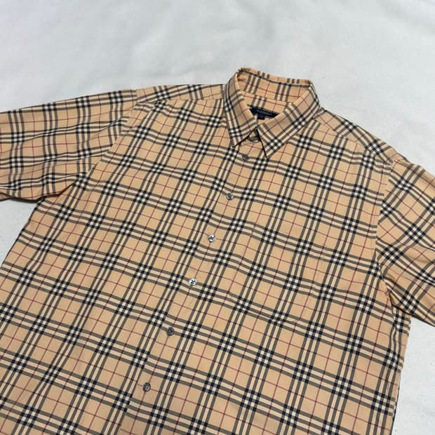 L 버버리 노바체크 반팔셔츠