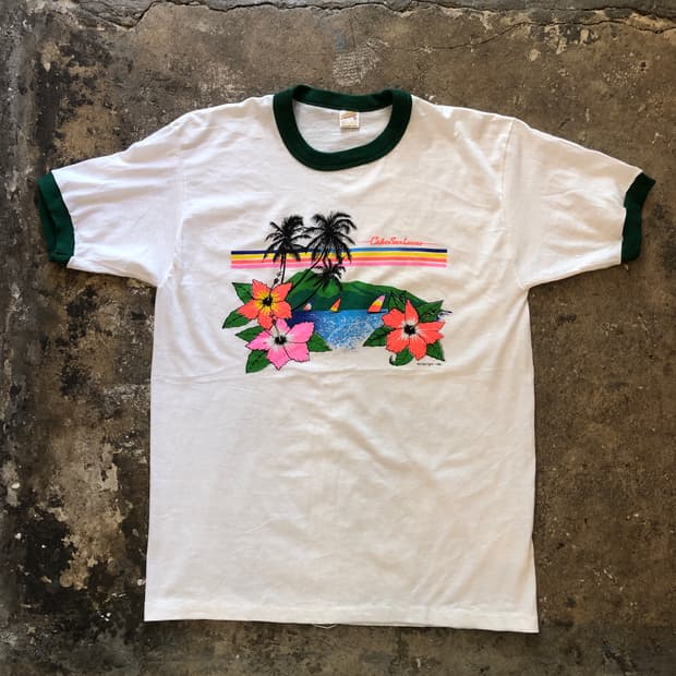 70s~90s Ringer T-shirt-L