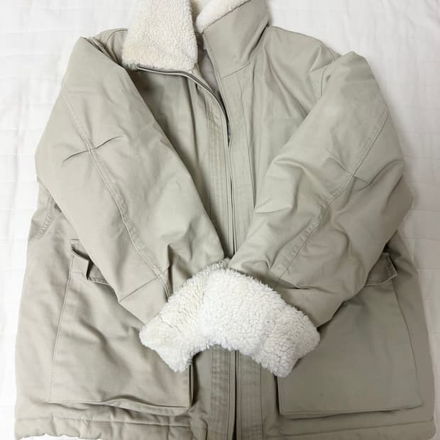 파르티멘토 3M 신슐레이트 보아 플리스 무톤 자켓 베이지
