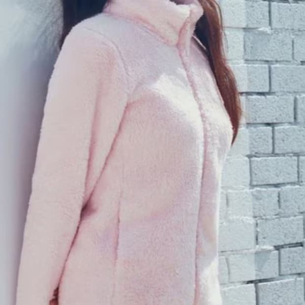 탑텐 후리스 핑크색