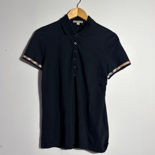 버버리 체크 포인트 반팔 카라티 (무료배송)