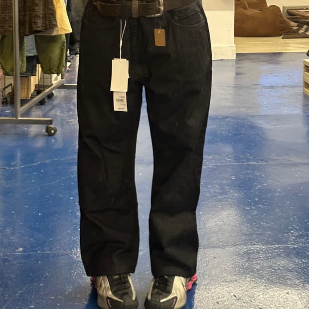 핼무트랭 x 유니클로 블랙 데님팬츠