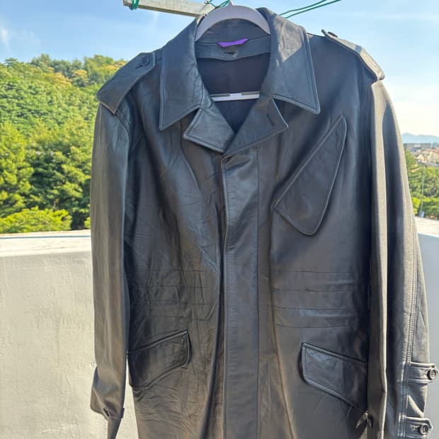 paul smith leather coat