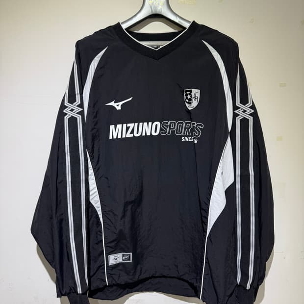 미즈노 루즈핏 풋볼 사커 저지 롱슬리브 XL