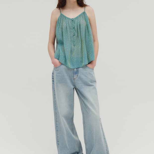 솔티페블 뷔스티에 TWO TONE JACQUARD TOP