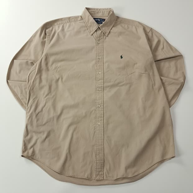 CA344 XL 폴로 빅사이즈 90s 베이지 셔츠 남방