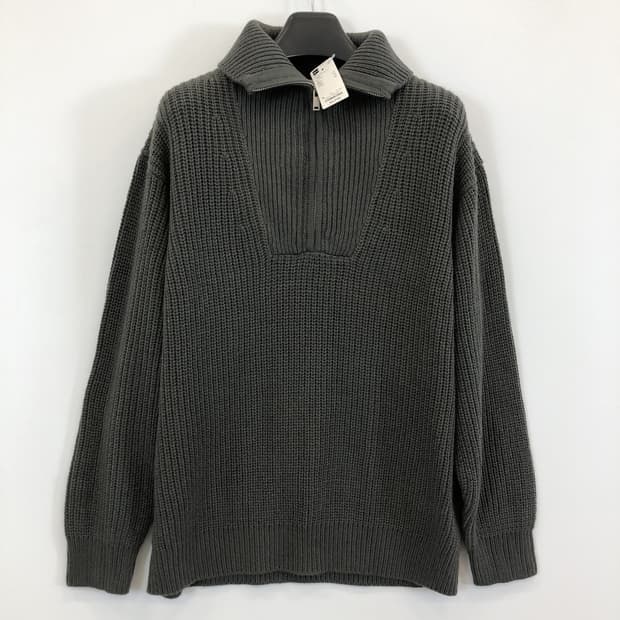 GU (새상품) JPN 지유 하프집업니트 L