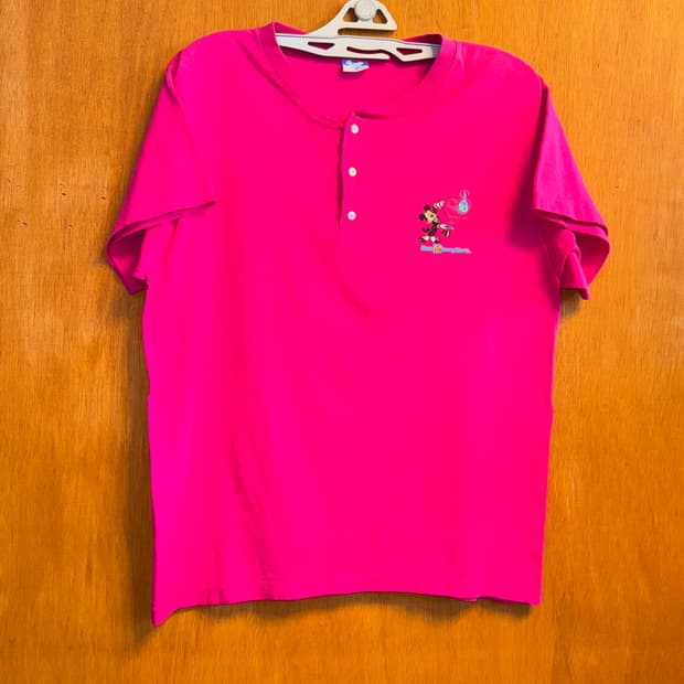 90s 빈티지 Disney 스냅 티 "XL" (m243)