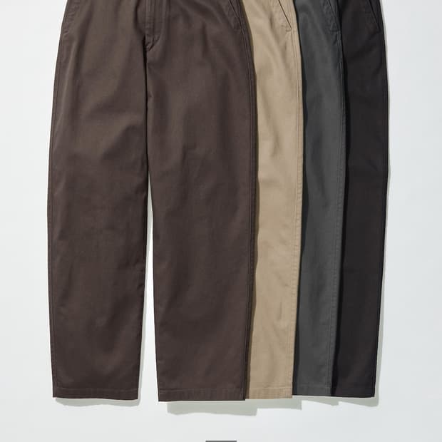 유니클로 와이드핏치노팬츠 73사이즈