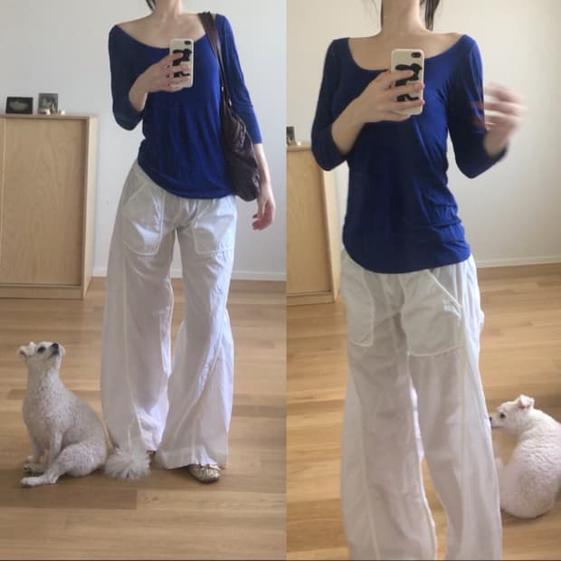 [직수입] 빈티지 nolita 화이트 트라우저
