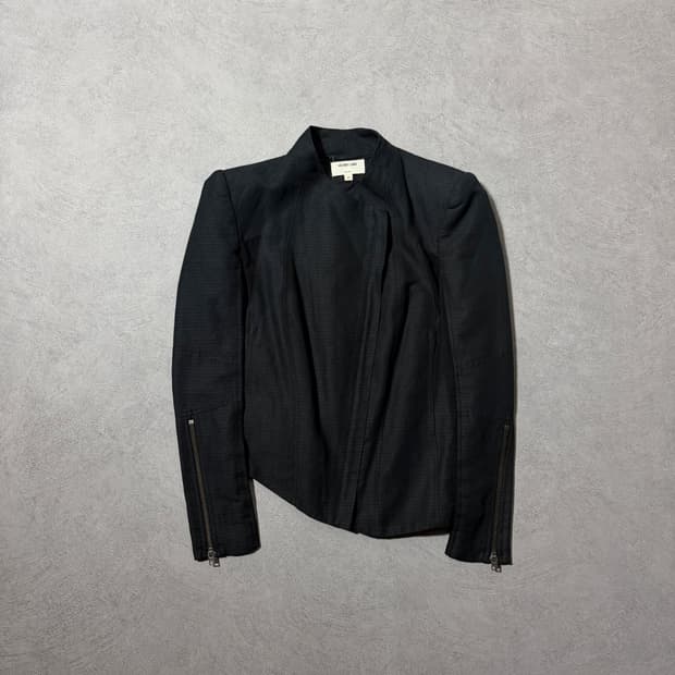 헬무트 랭 비대칭 메쉬 코튼 자켓