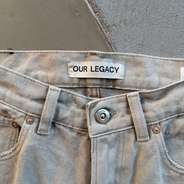 아워레가시 써드컷 애틱 워시 데님 팬츠