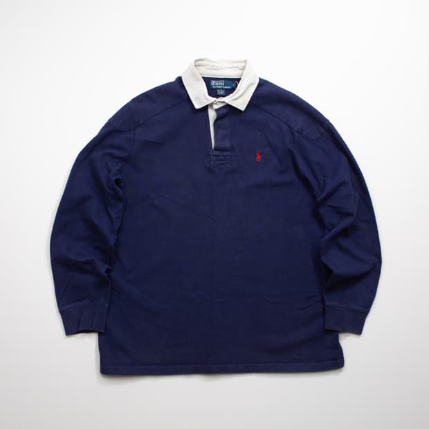 폴로 랄프로렌 아이코닉 네이비 럭비 셔츠
