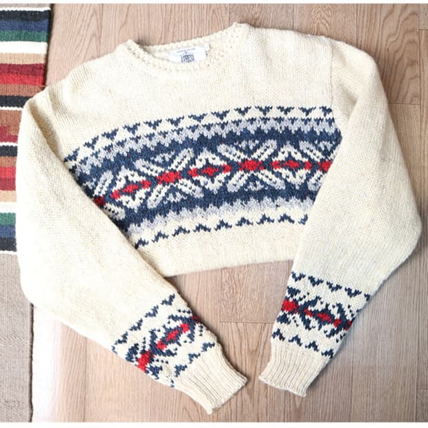 일본판 j press 제이프레스 울100% 아일랜드 니트

