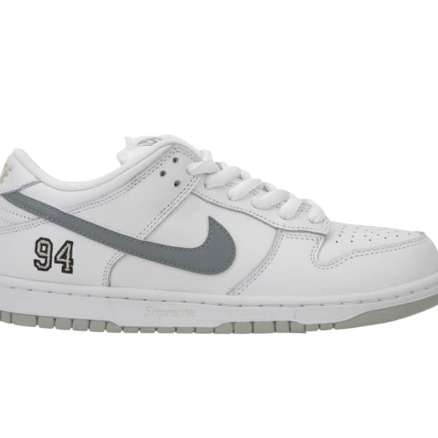 나이키x슈프림 SB 덩크 로우 화이트 270