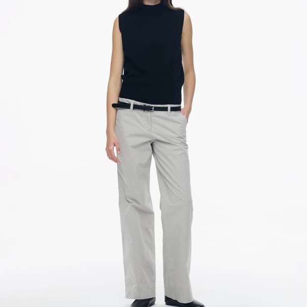 낫띵리튼  nothing written 릴렉스드 로우라이즈 블랙 M