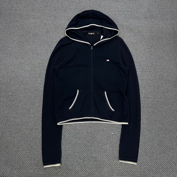 폴로진스 네이비 후드집업