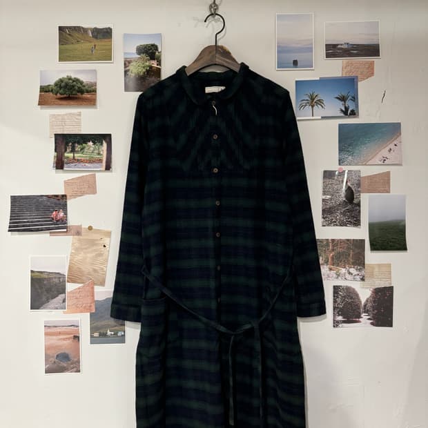 samansa mos2 체크 원피스