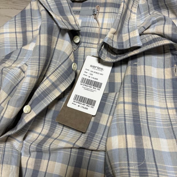 시리즈 체크셔츠 105