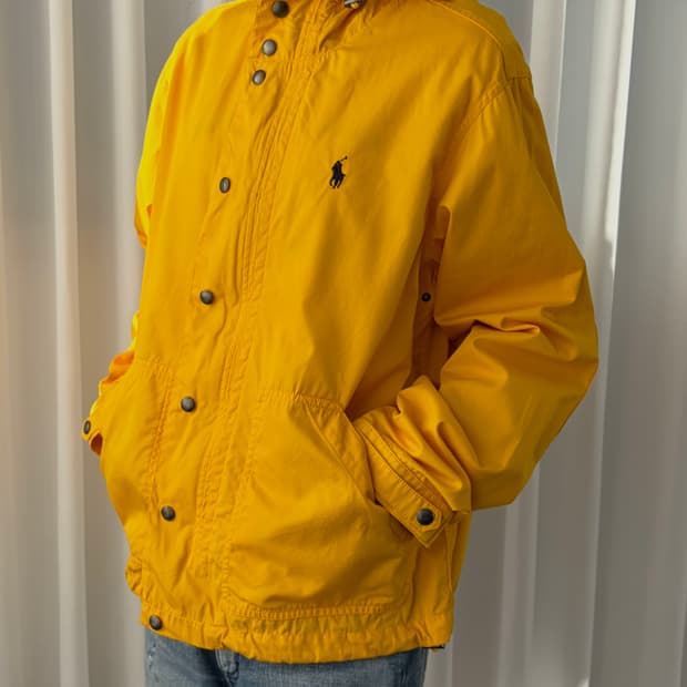 [S]폴로 랄프로렌 옐로우 후드 바람막이