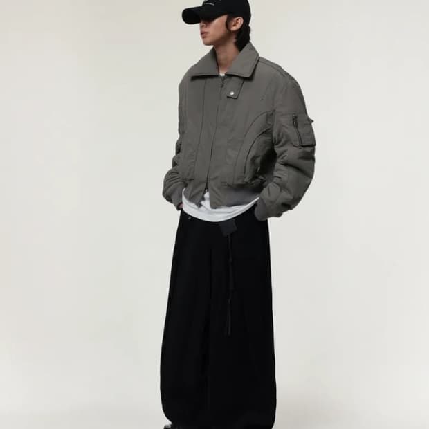 [아이돈워너쉘] 스웨이드 트윈 벌룬 팬츠