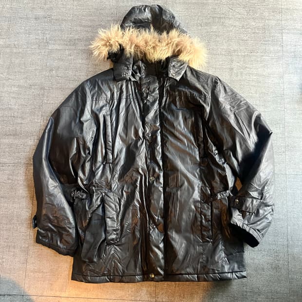 일본빈티지 Vmen 핀터깔y2k 보헤미안웨스턴 울프죠 레더패딩자켓