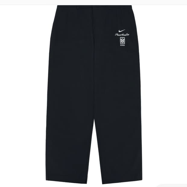 나이키 x 피스마이너스원 피마원 대한민국 치노 팬츠 블랙