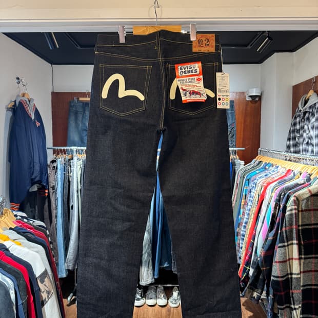 에비수 NO2 셀비지 데님팬츠 새상품 36