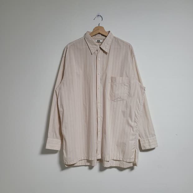 (XL) UNIQLO U 유니클로 유메르 스트라이프 셔츠 남방