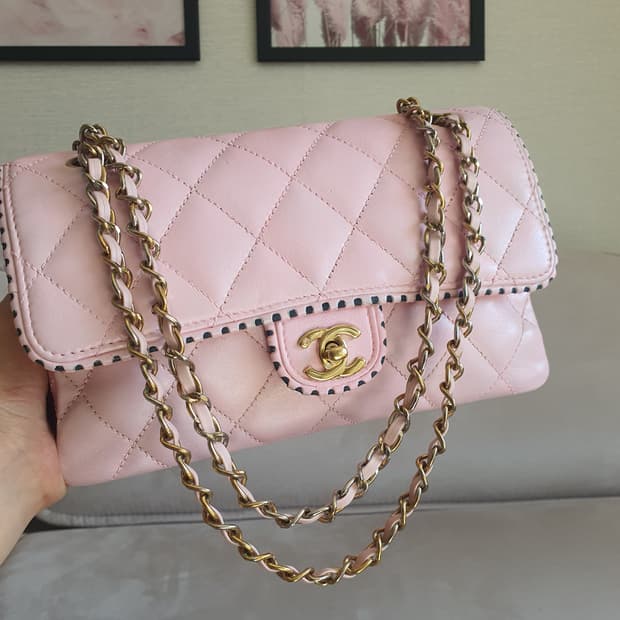 샤넬 핑크 플랩백