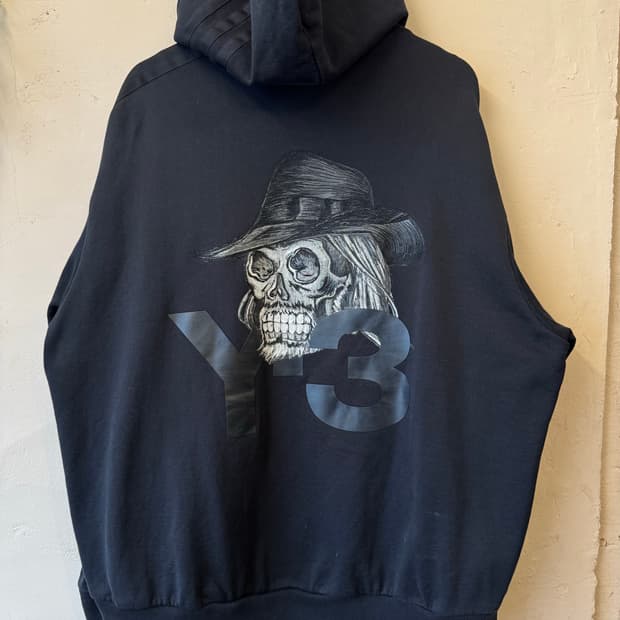 요지 야마모토 y-3 스컬 후드