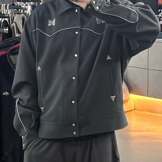 니들스 웨스턴 카우보이 파이핑 자켓
