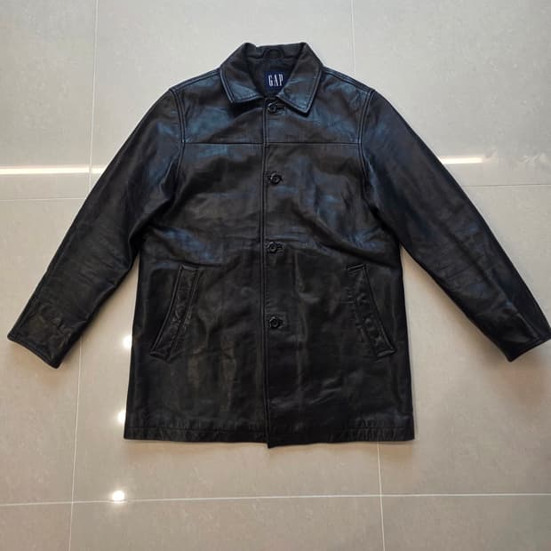올드 갭 레더 카코트 S / GAP LEATHER CAR COAT S