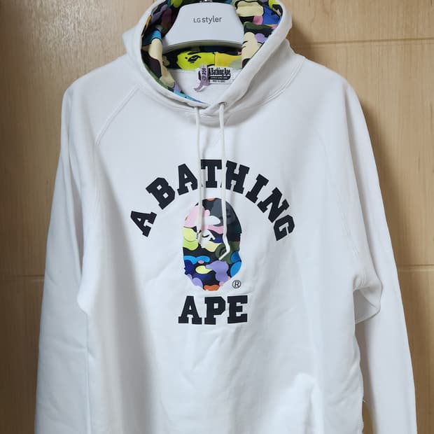 00's 베이프 ABC 컬러지 후드티 S