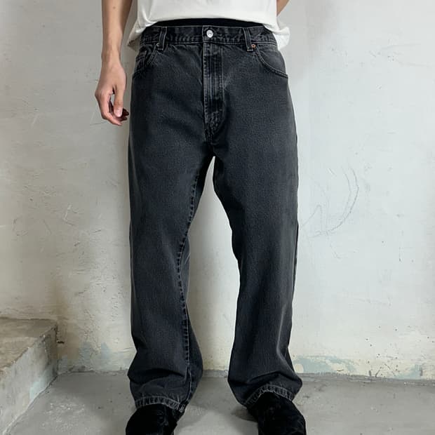 00's 빈티지 리바이스 517 블랙 부츠컷 리바이스 플레어진