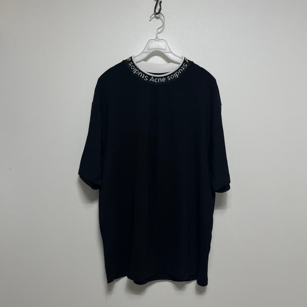 아크네 스튜디오 블랙 로고 반팔 티셔츠 xl