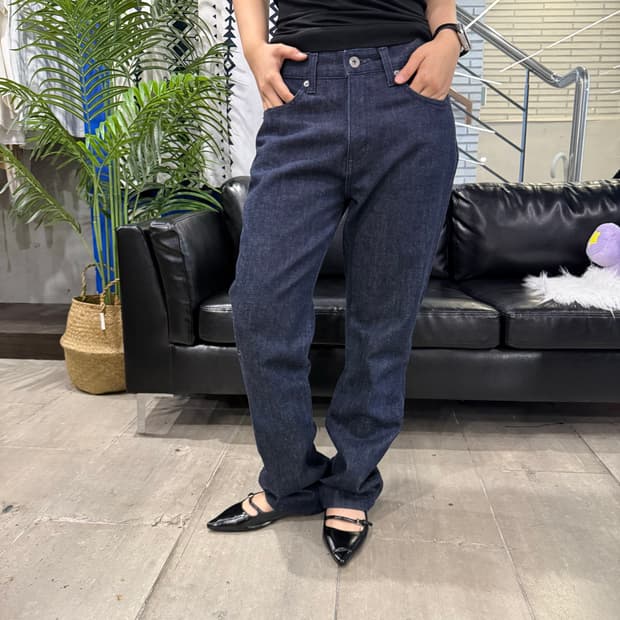 Vintage 슬림핏 데님 팬츠 진청