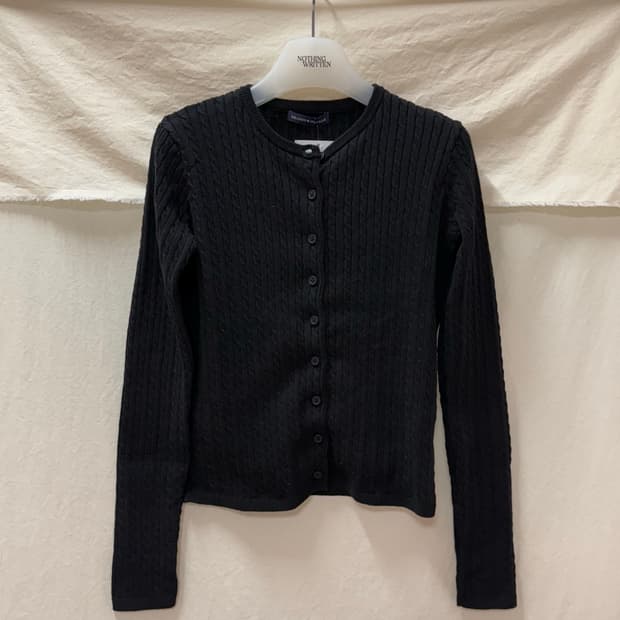 브랜디멜빌 케이블 니트가디건black