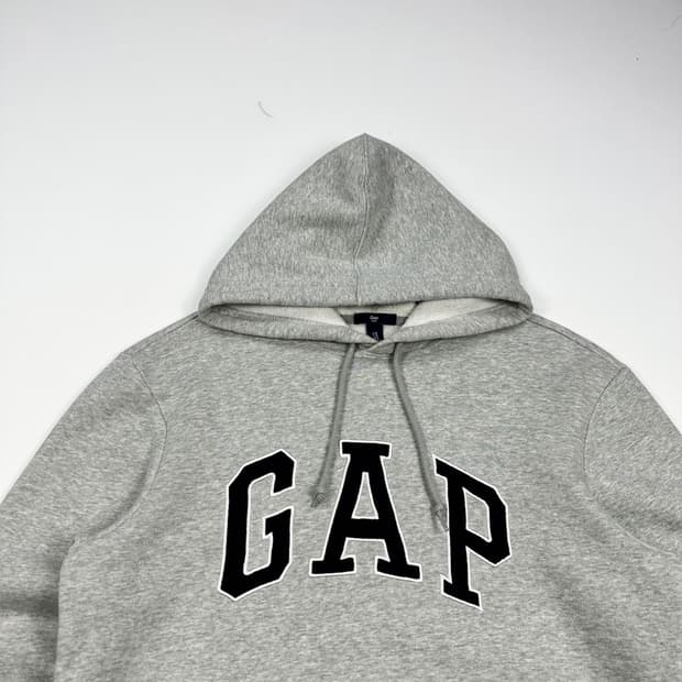 갭 GAP 빅로고 그레이 후드티 (M)