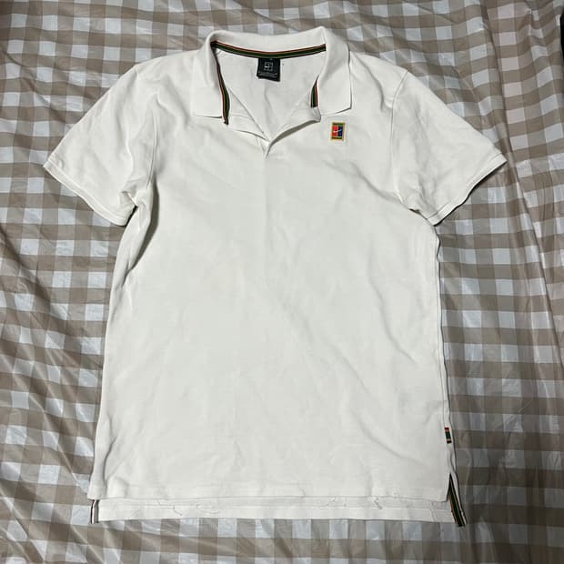 나이키 헤리티지 반팔카라티 화이트 M 폴로티 PK 흰색