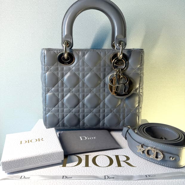 {백화점구매} 디올 레이디백 마이ABC 스몰 스톤 그레이 토트백