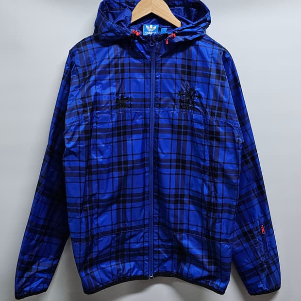 아디다스 첼시 체크 후드 바람막이 95