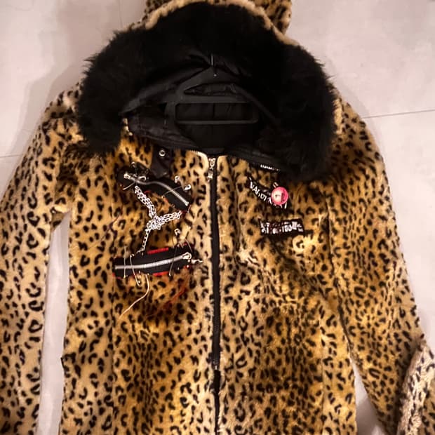 매드펑크 네코미미 퍼자켓 퍼후드집업 고스펑크