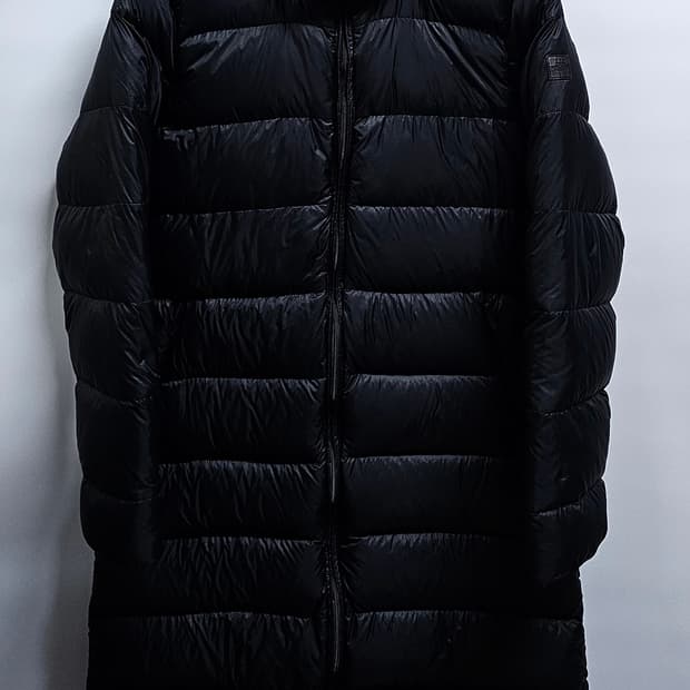 노스페이스 여성 구스경량 롱패딩 95