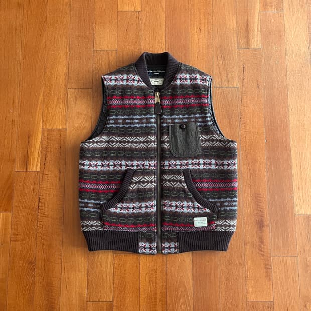 꼼데가르송 옴므 퀼티드 니트 베스트