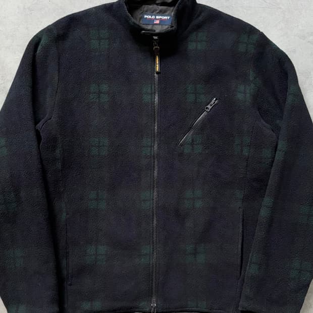 Polo 폴로 스포츠 블랙와치 플리스 자켓 