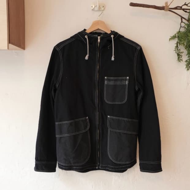꼼데가르송 옴므 후디드 자켓 xs